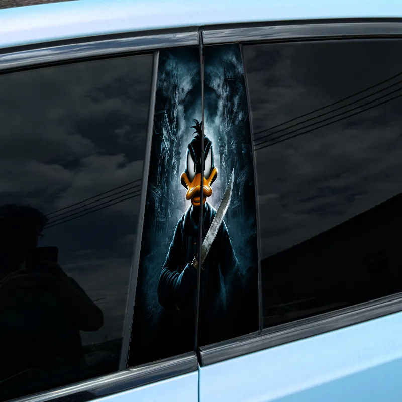 Autocollant pour montant central de voiture (2 pièces) - Daffy Duck-XC122