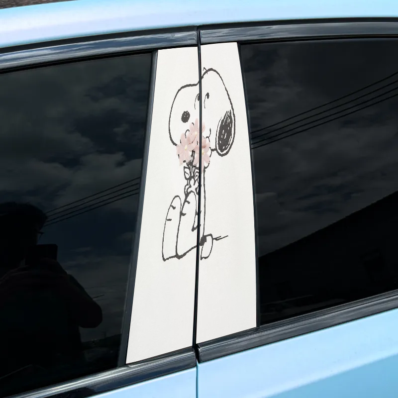 Autocollant pour montant central de voiture (2 pièces) - Snoopy-XC136