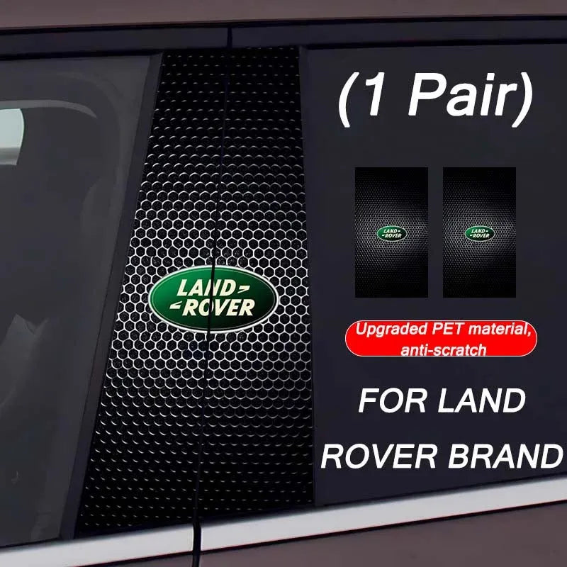 Autocollants pour colonne centrale de voiture (logo de voiture personnalisé) 25 x 50 cm