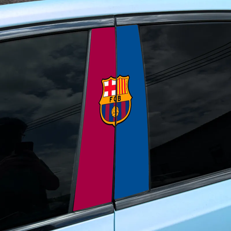 Lot de 2 autocollants de porte personnalisés de la série Football