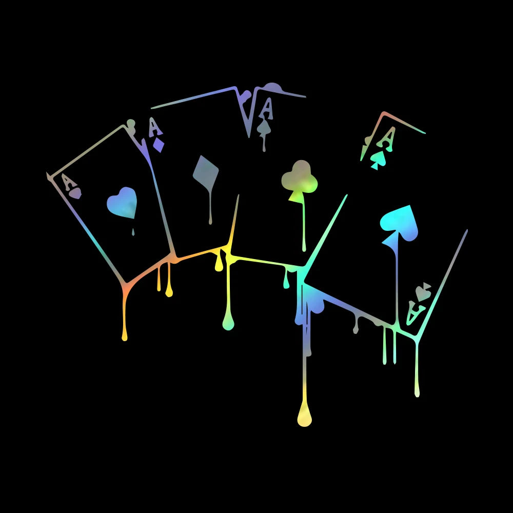 Autocollant de voiture intéressant pour les jeux de poker de casino