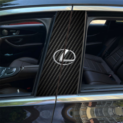 Autocollants pour colonne centrale de voiture (logo de voiture personnalisé) 25 x 50 cm