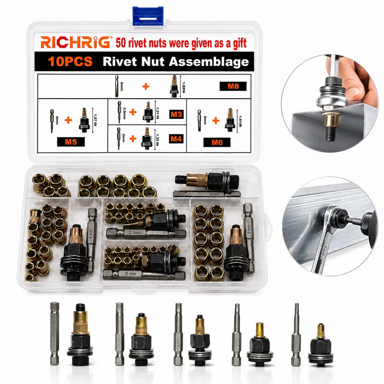 Head Rivet Nut Tool