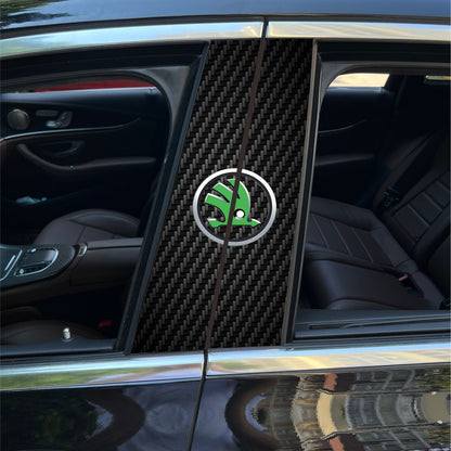 Autocollants pour colonne centrale de voiture (logo de voiture personnalisé) 25 x 50 cm