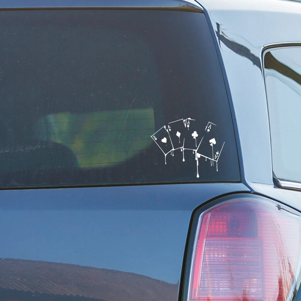 Autocollant de voiture intéressant pour les jeux de poker de casino