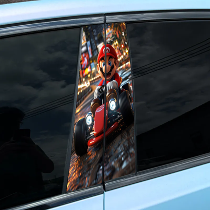 Autocollant pour montant central de voiture (2 pièces) - Mario-XC121