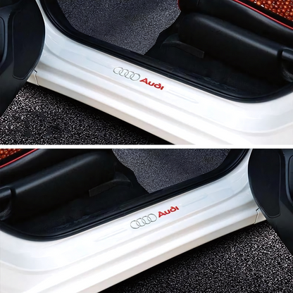 CarbonGrip PRO | Autocollants de seuil de porte personnalisés (édition blanche limitée)