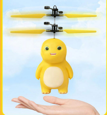 Drohne fliegende Spielzeuge Cartoon Milch Drachen LED Rc fliegende Spielzeuge