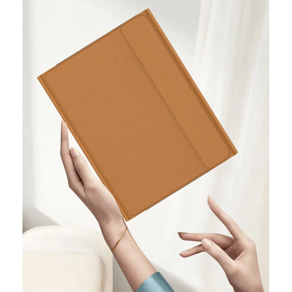 Étui en cuir uni avec clavier Bluetooth et souris sans fil, compatible avec Samsung Z Fold3/Z Fold4/Z Fold5/Z Fold6, support ultra-fin