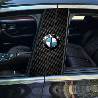 Autocollants pour colonne centrale de voiture (logo de voiture personnalisé) 25 x 50 cm