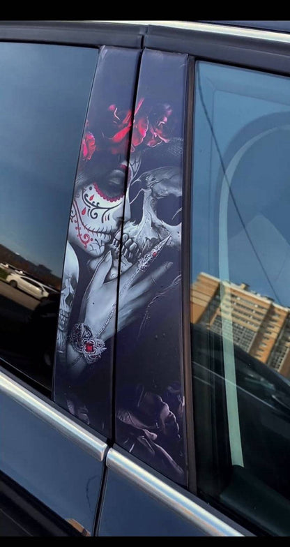Benutzerdefinierter Sensenmann-Autotüraufkleber (2 Stück) 