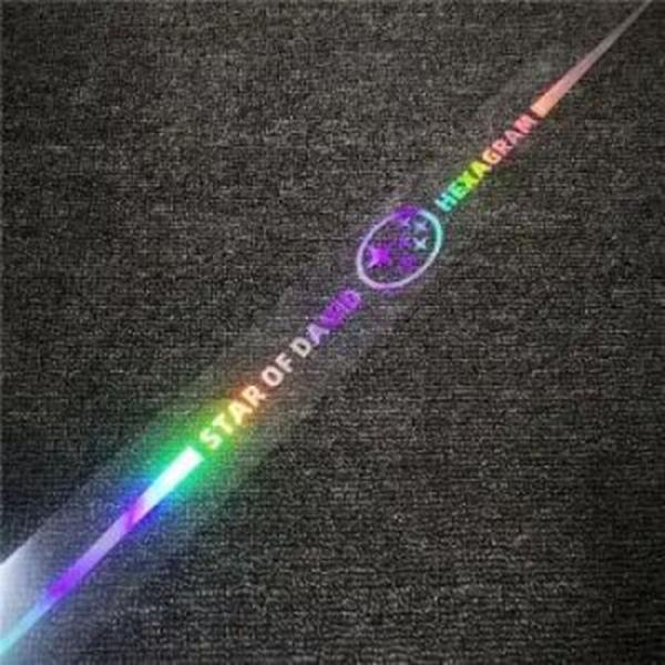 3D Colorful laser reflective car sticker 4PCS