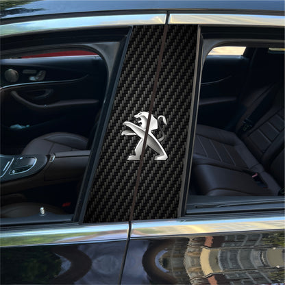 Autocollants pour colonne centrale de voiture (logo de voiture personnalisé) 25 x 50 cm