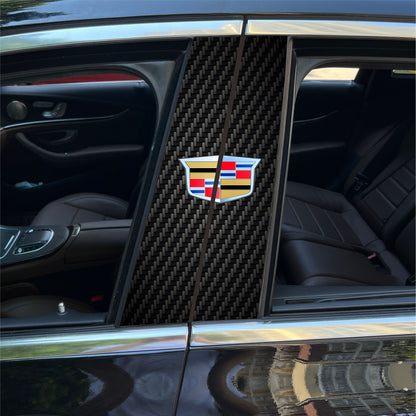 Autocollants pour colonne centrale de voiture (logo de voiture personnalisé) 25 x 50 cm