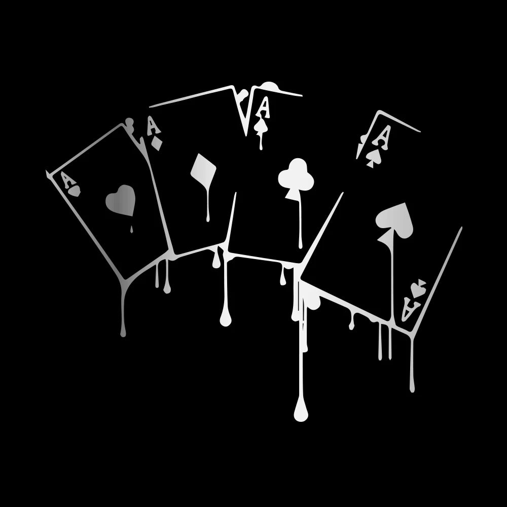 Autocollant de voiture intéressant pour les jeux de poker de casino