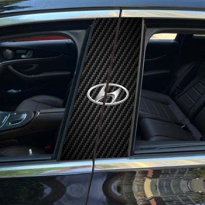 Autocollants pour colonne centrale de voiture (logo de voiture personnalisé) 25 x 50 cm