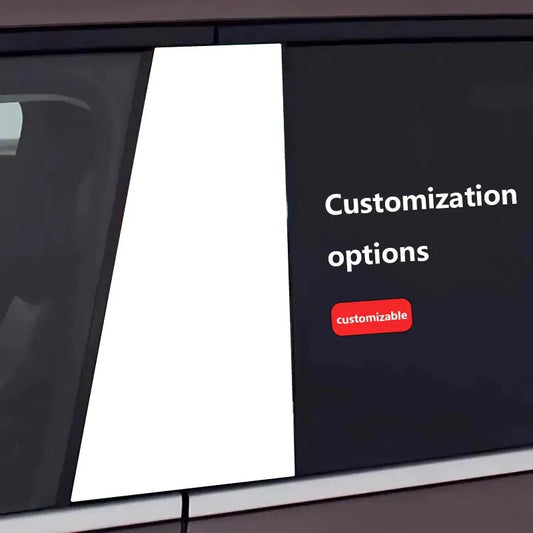 Autocollant pour pilier central de voiture 2 pièces (options de personnalisation)