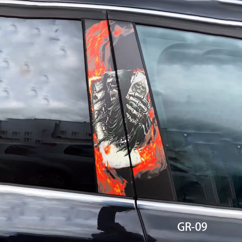 Benutzerdefinierter Sensenmann-Autotüraufkleber (2 Stück) 