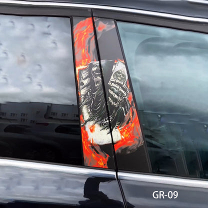 Benutzerdefinierter Sensenmann-Autotüraufkleber (2 Stück) 