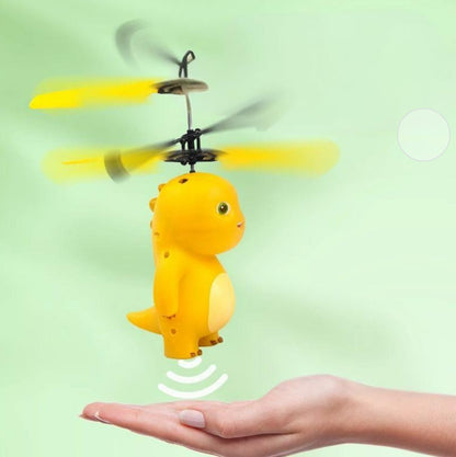 Drohne fliegende Spielzeuge Cartoon Milch Drachen LED Rc fliegende Spielzeuge