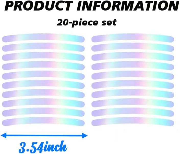 Autocollants décoratifs réfléchissants pour roues de voiture, autocollants d'avertissement de sécurité nocturne 