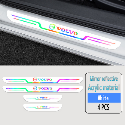 2025 Hot Sale ✨50% OFF ✨Acrylic Laser Car Anti-Fouling Door Sill Strips🎉4pcs🎉