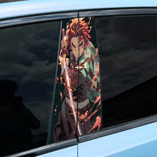 Autocollant pour montant central de voiture (2 pièces) - XC143