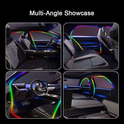 Car Door Frame LED Ambient Lights - Wireless Invisible Stream of Colorful Light for Enhanced Driving Comfort