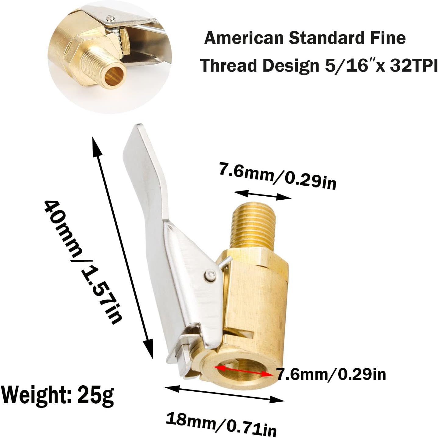 🔥Car Air Pump Threaded Nozzle🔥