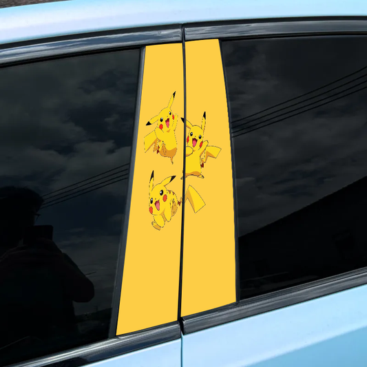 Autocollant pour montant central de voiture (2 pièces) - Pikachu-XC135