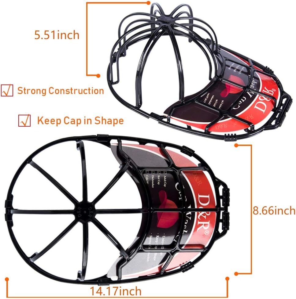 Support de cage de nettoyage pour casquette de baseball, pour machine à laver
