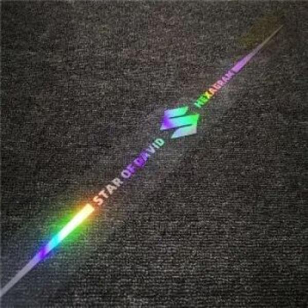 3D Colorful laser reflective car sticker 4PCS