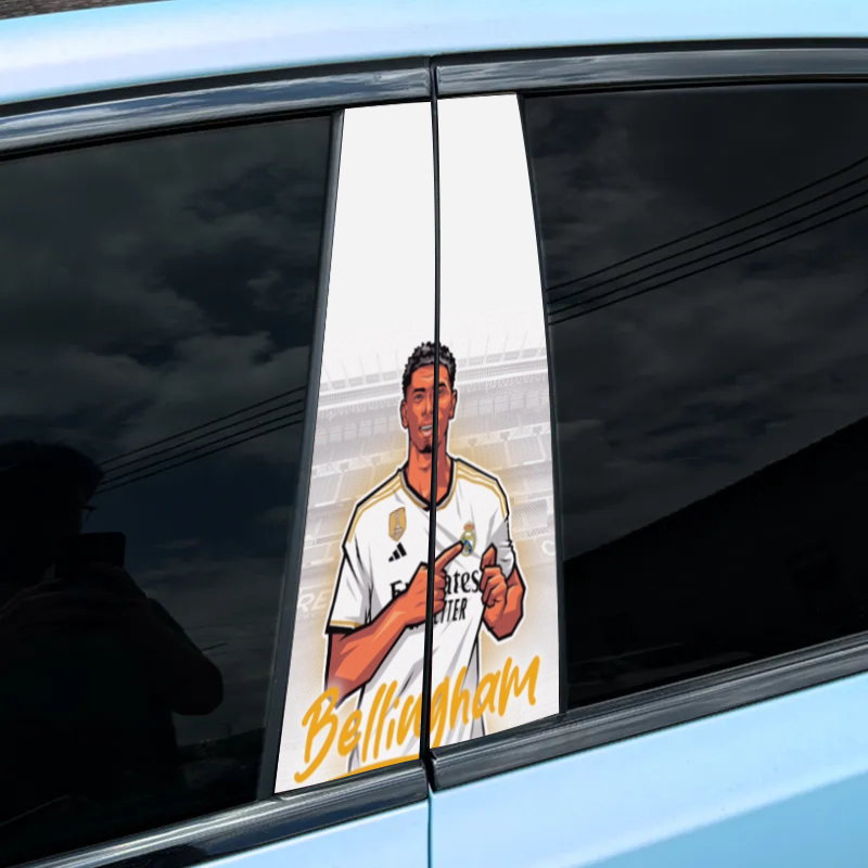 Lot de 2 autocollants de porte personnalisés de la série Football
