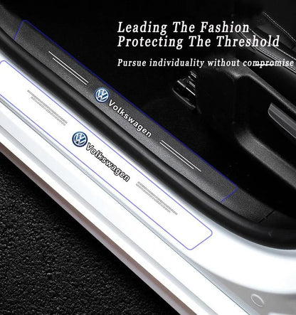 CarbonGrip PRO | Autocollants de seuil de porte personnalisés (édition blanche limitée)