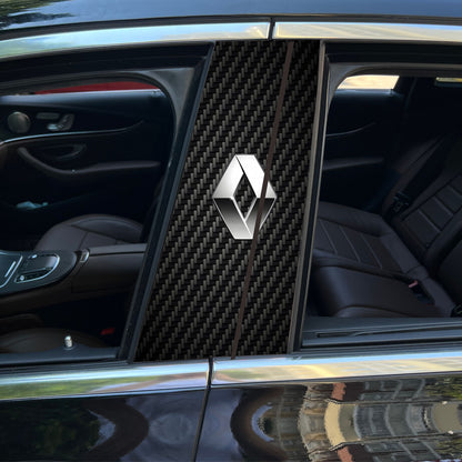 Autocollants pour colonne centrale de voiture (logo de voiture personnalisé) 25 x 50 cm