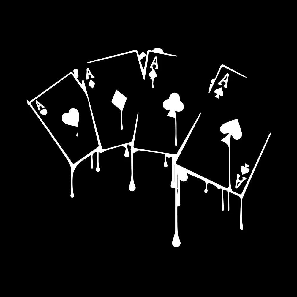 Autocollant de voiture intéressant pour les jeux de poker de casino