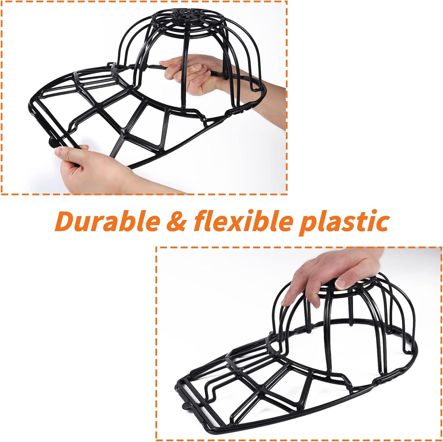 Support de cage de nettoyage pour casquette de baseball, pour machine à laver