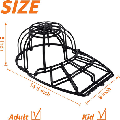 Support de cage de nettoyage pour casquette de baseball, pour machine à laver