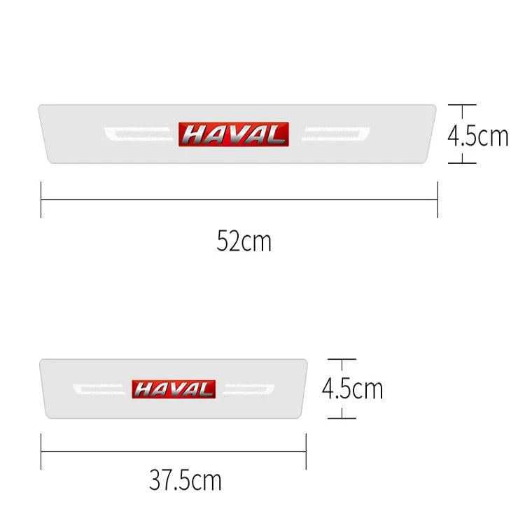 CarbonGrip PRO | Autocollants de seuil de porte personnalisés (édition blanche limitée)