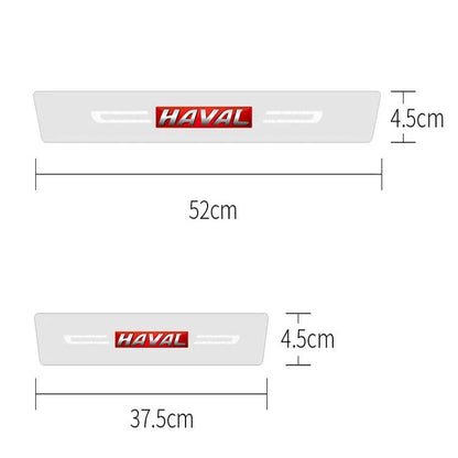 CarbonGrip PRO | Autocollants de seuil de porte personnalisés (édition blanche limitée)