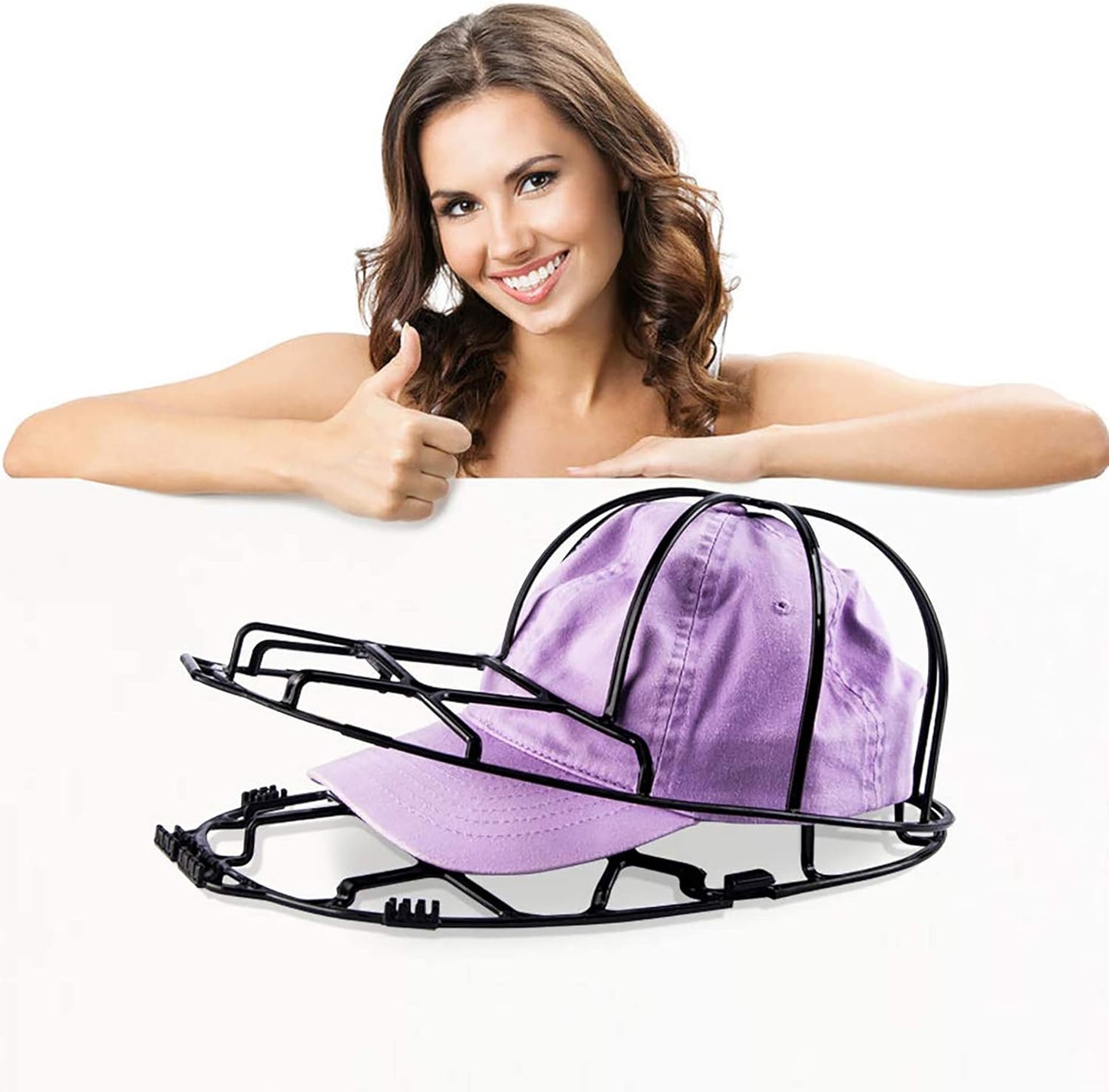 Support de cage de nettoyage pour casquette de baseball, pour machine à laver