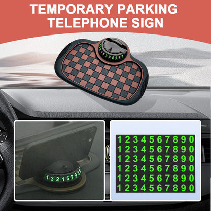 Support de téléphone multifonction pour voiture, tapis de tableau de bord antidérapant