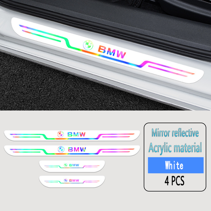 2025 Hot Sale ✨50% OFF ✨Acrylic Laser Car Anti-Fouling Door Sill Strips🎉4pcs🎉