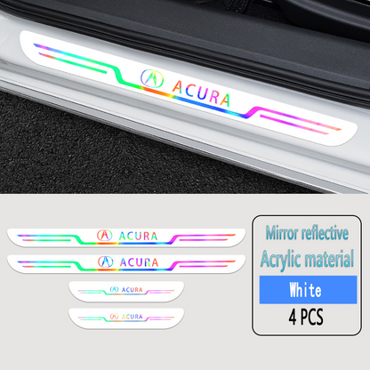 2025 Hot Sale ✨50% OFF ✨Acrylic Laser Car Anti-Fouling Door Sill Strips🎉4pcs🎉