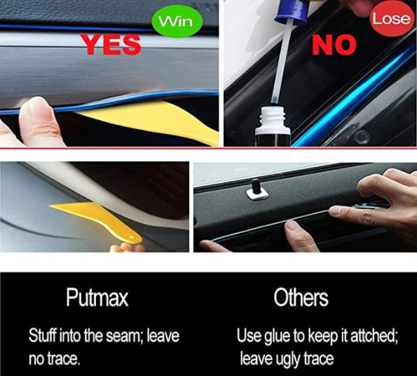 Car el neon wire + car seat warm light