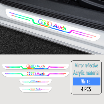 2025 Hot Sale ✨50% OFF ✨Acrylic Laser Car Anti-Fouling Door Sill Strips🎉4pcs🎉
