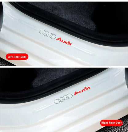 CarbonGrip PRO | Autocollants de seuil de porte personnalisés (édition blanche limitée)