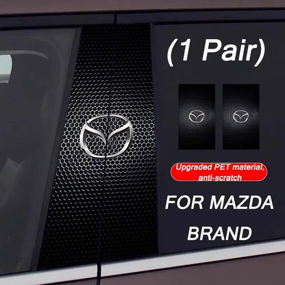 Autocollants pour colonne centrale de voiture (logo de voiture personnalisé) 25 x 50 cm