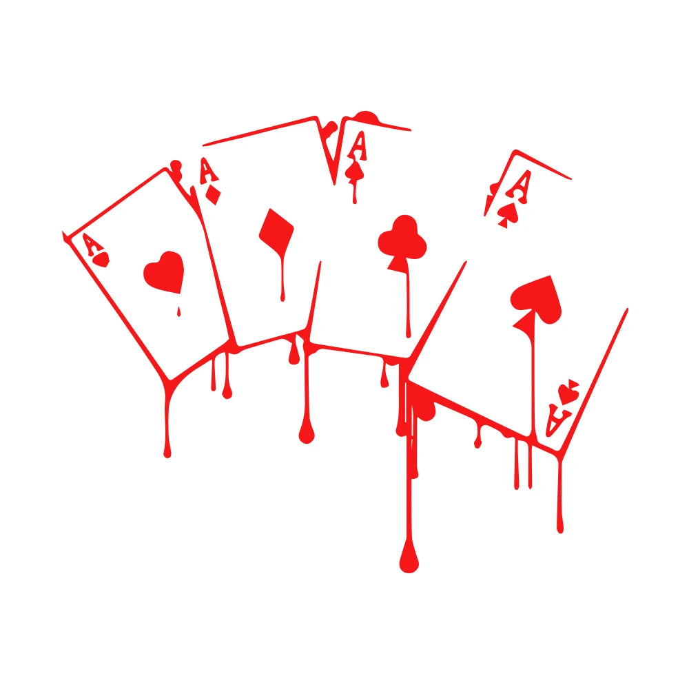 Autocollant de voiture intéressant pour les jeux de poker de casino