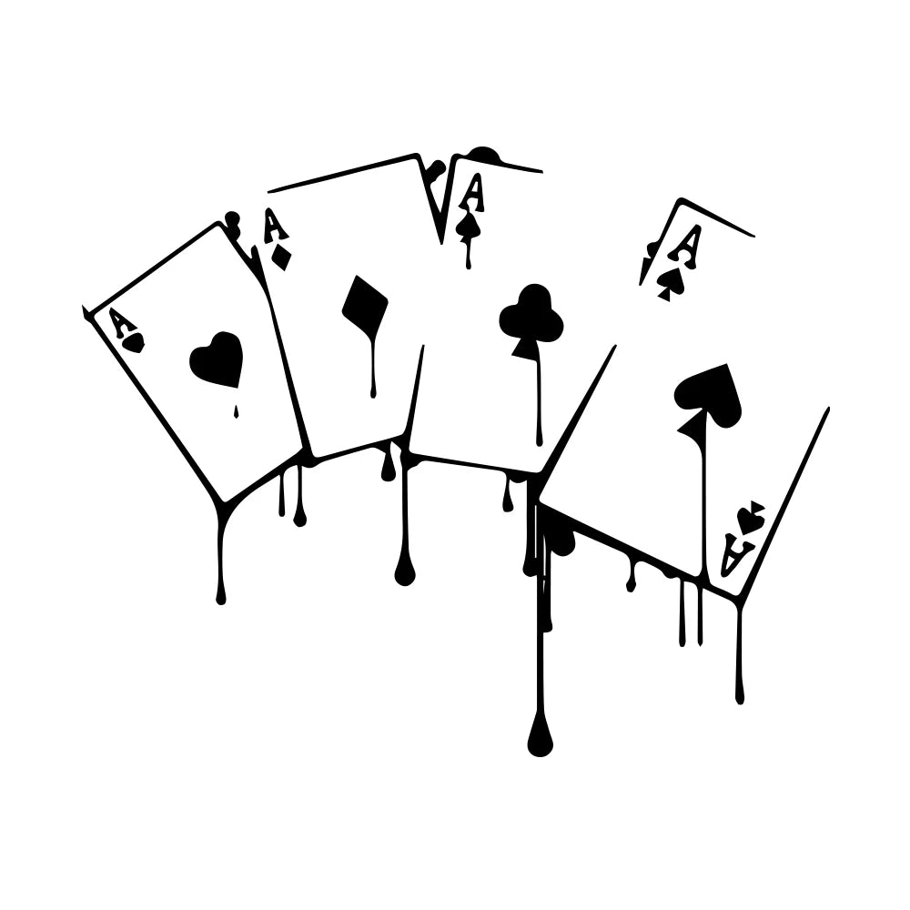 Autocollant de voiture intéressant pour les jeux de poker de casino